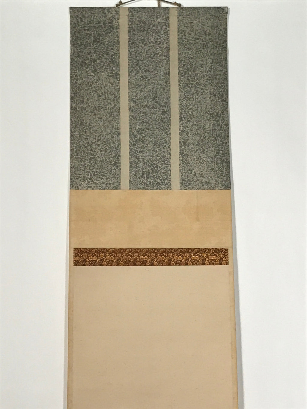 Japanese Hanging Scroll 3 People Dancing Folding Fan Matsuri Kakejiku Color KJ23