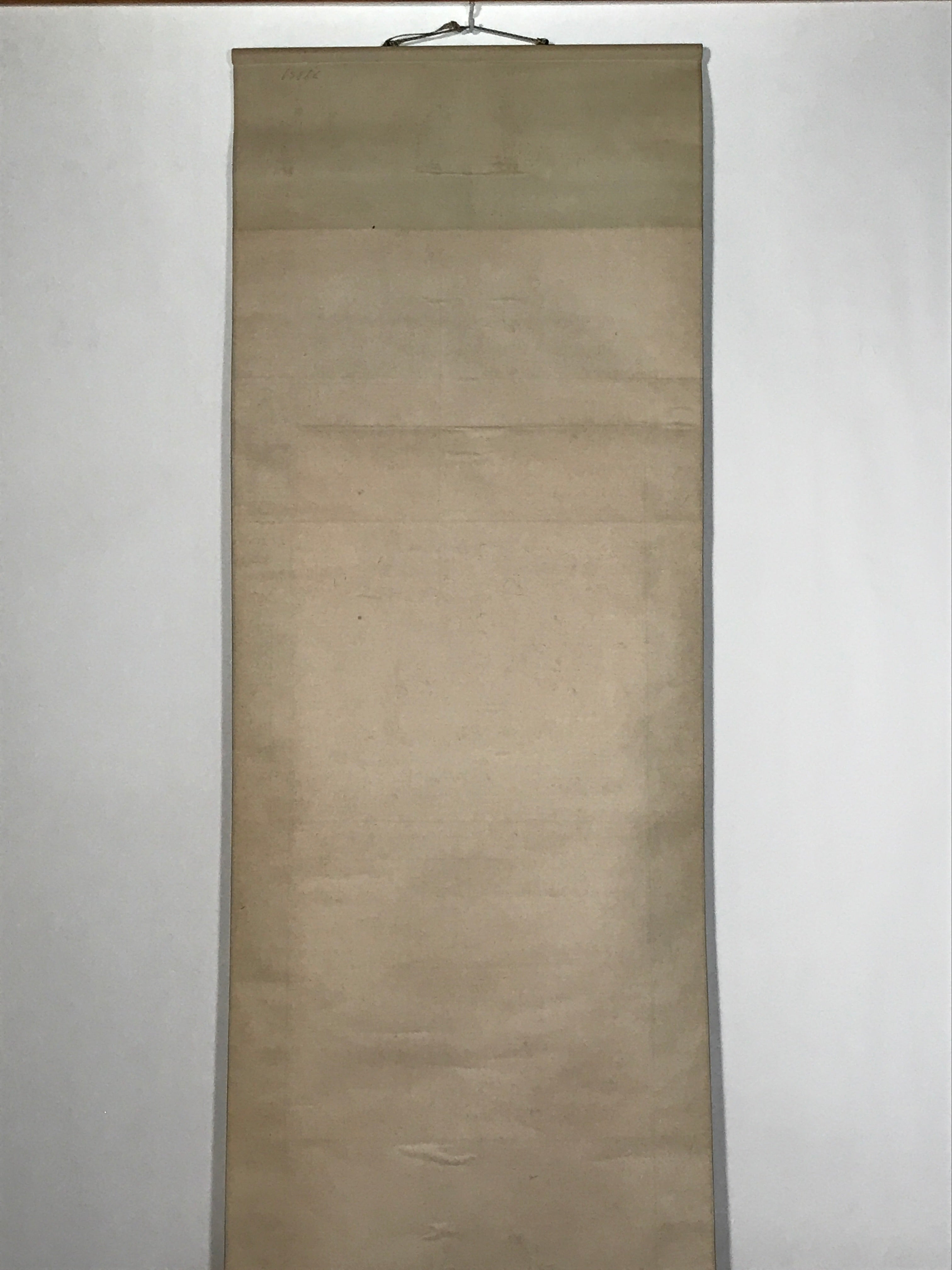 Japanese Hanging Scroll Flying Cranes Tsuru Red Sun Sea Kakejiku Color KJ24