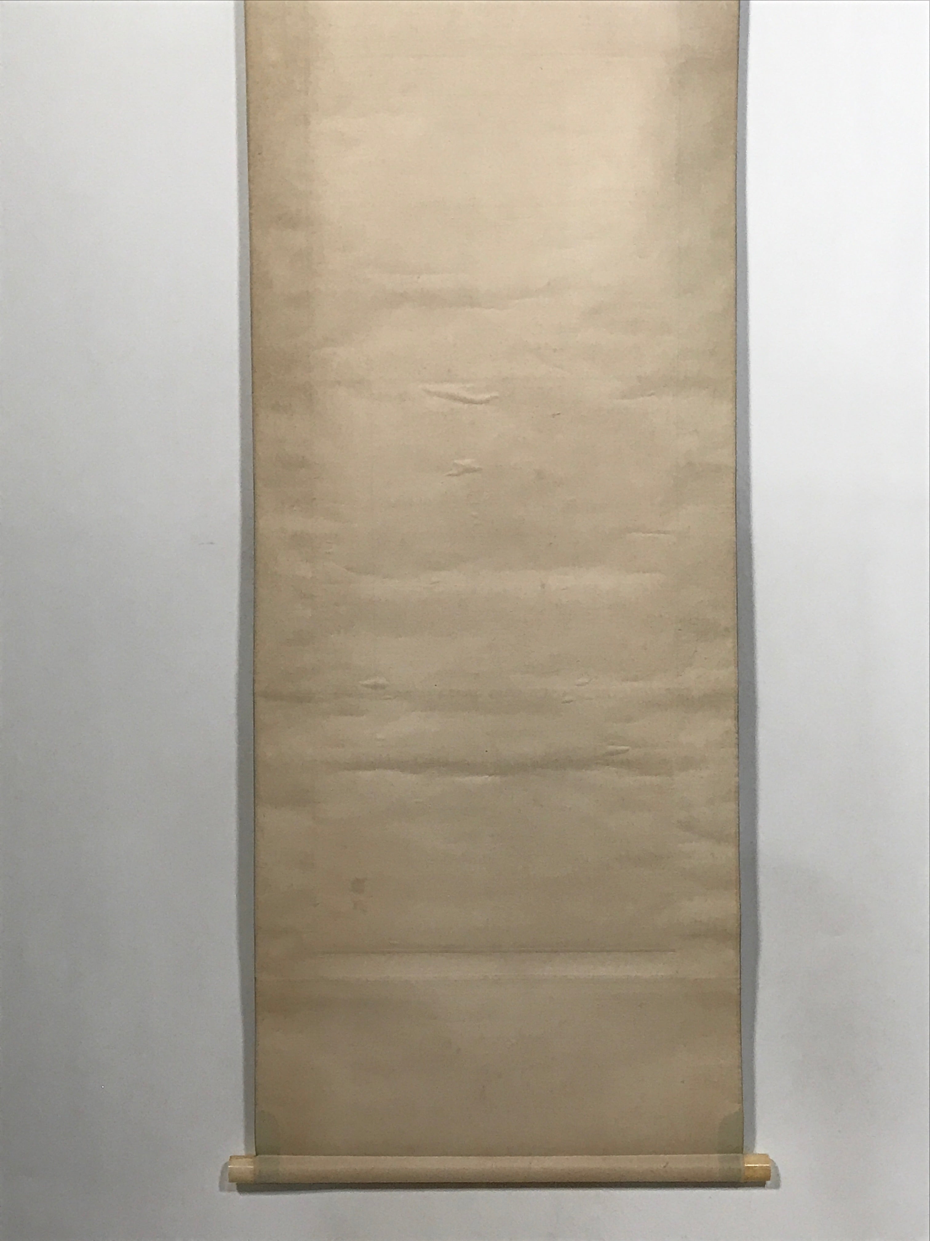 Japanese Hanging Scroll Flying Cranes Tsuru Red Sun Sea Kakejiku Color KJ24