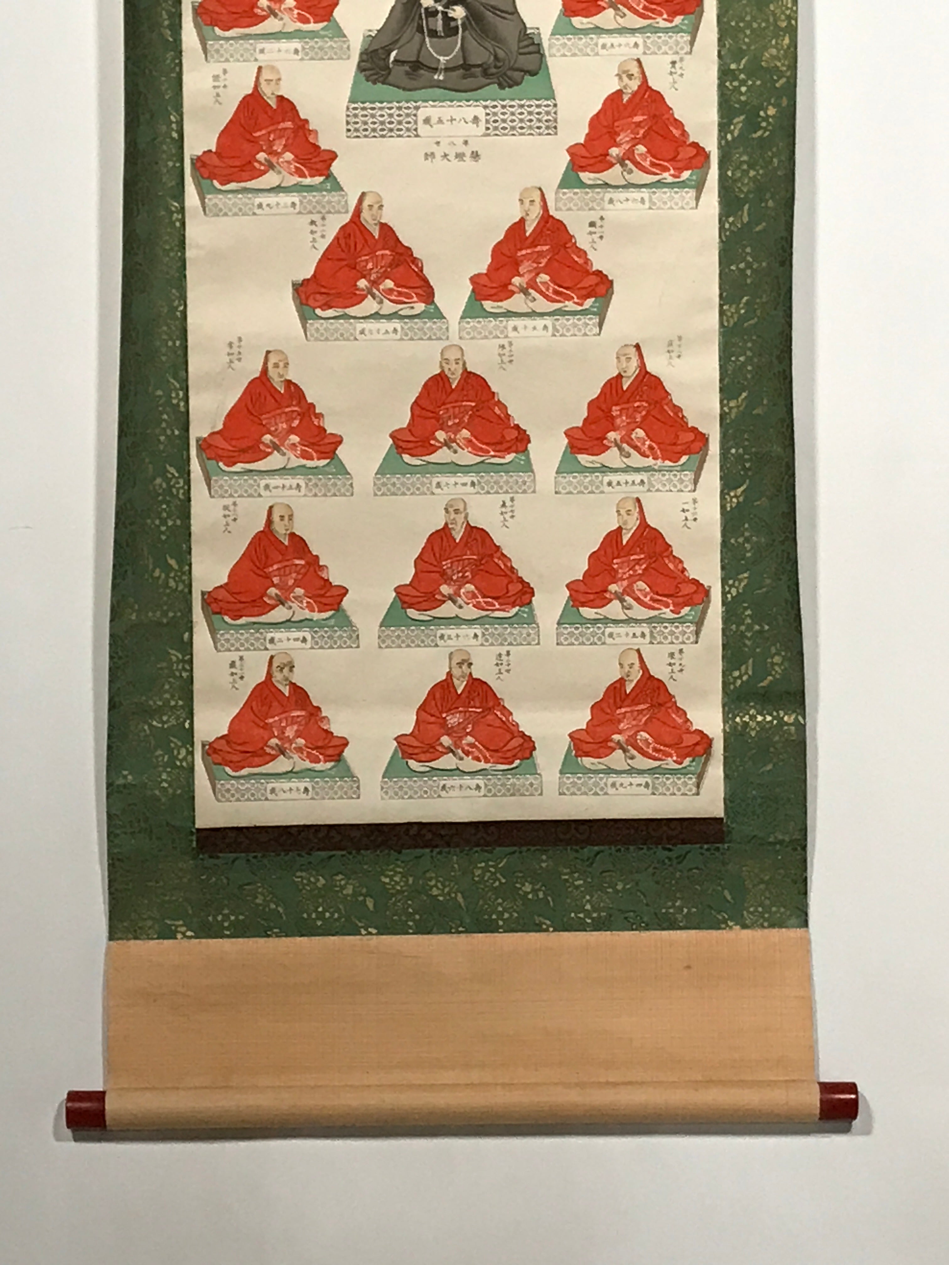 Japanese Hanging Scroll Jodo Shinshu Buddhist Masters Shinran Rennyo KJ20