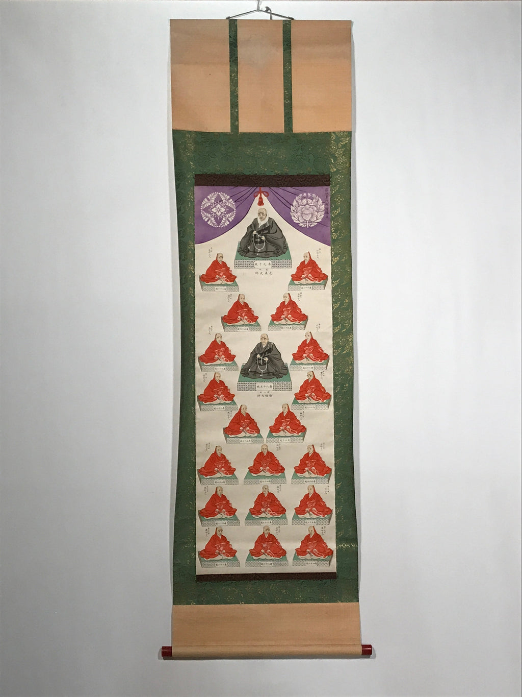 Japanese Hanging Scroll Jodo Shinshu Buddhist Masters Shinran Rennyo KJ20