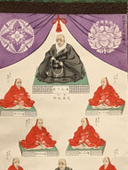Japanese Hanging Scroll Jodo Shinshu Buddhist Masters Shinran Rennyo KJ20