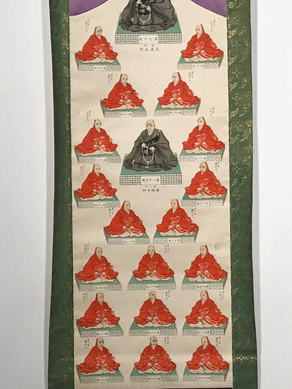 Japanese Hanging Scroll Jodo Shinshu Buddhist Masters Shinran Rennyo KJ20