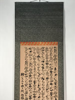 Japanese Hanging Scroll Kakejiku Picture Heart Sutra Chichibu 34 Temples KJ117