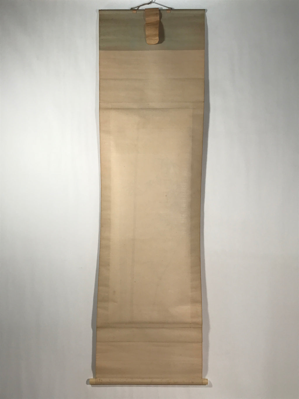 Japanese Hanging Scroll Kakejiku Vtg Birds Bamboo Leaves Kacho Ink Color KJ102