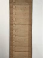 Japanese Hanging Scroll Kakejiku Vtg Calligraphy Chicken Black Ink Green KJ172