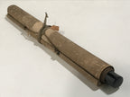 Japanese Hanging Scroll Kakejiku Vtg Calligraphy Chicken Black Ink Green KJ172