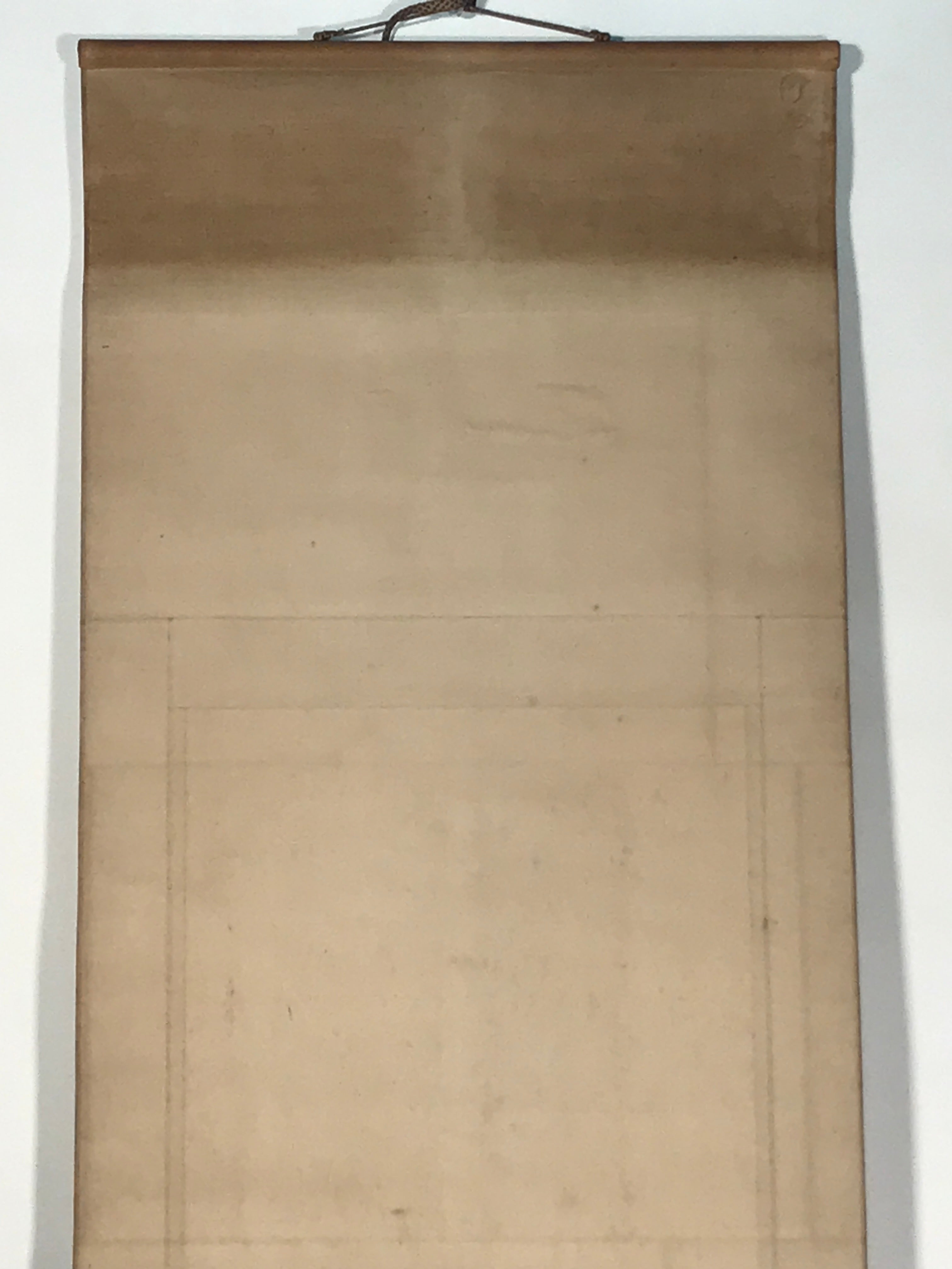 Japanese Hanging Scroll Kakejiku Vtg Calligraphy Poem Black Monochrome KJ180