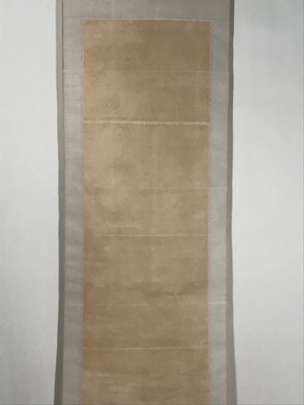 Japanese Hanging Scroll Kakejiku Vtg Calligraphy Tanka Poem Bokusui Black KJ178