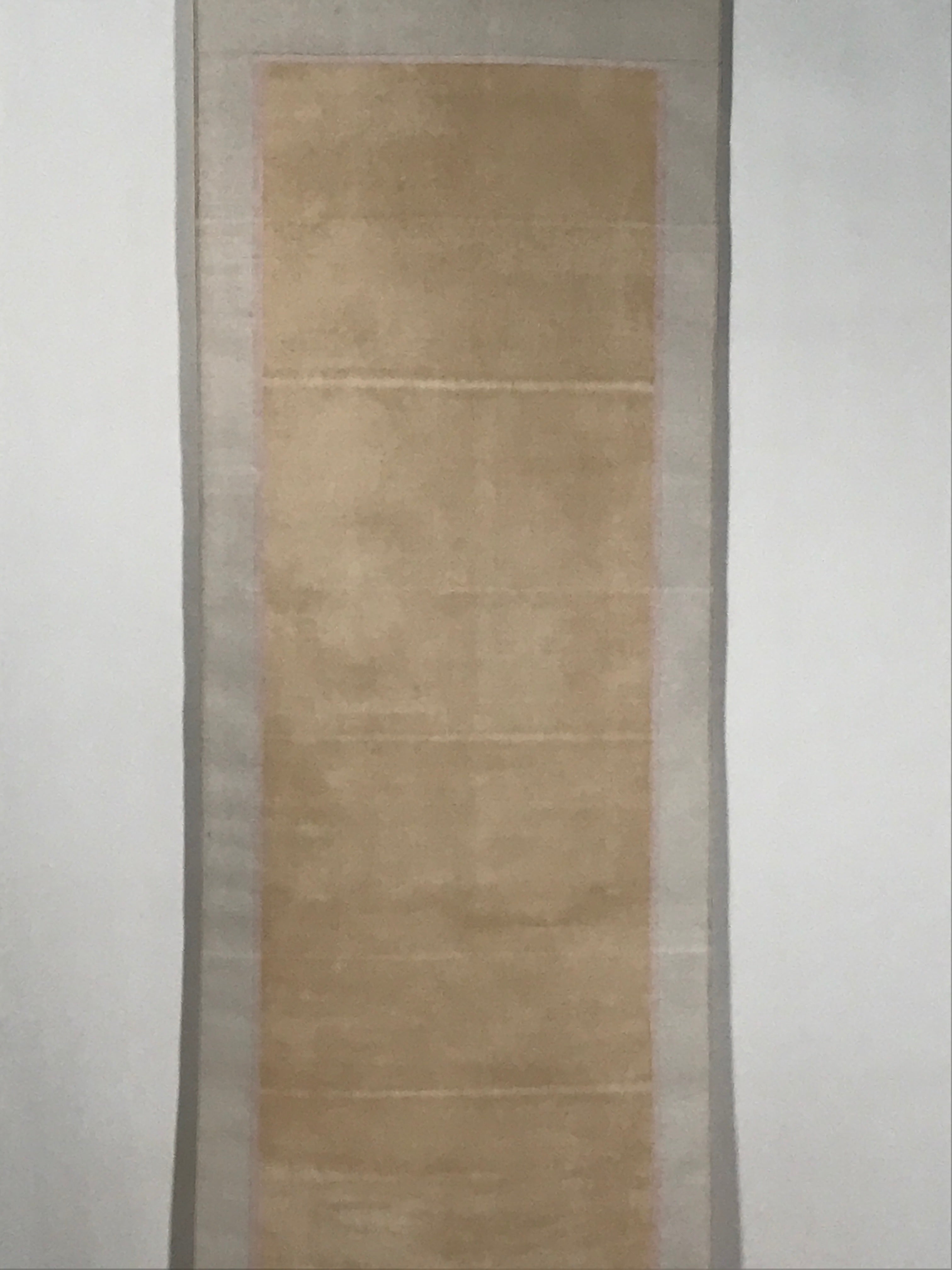 Japanese Hanging Scroll Kakejiku Vtg Calligraphy Tanka Poem Bokusui Black KJ178