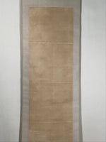 Japanese Hanging Scroll Kakejiku Vtg Calligraphy Tanka Poem Bokusui Black KJ178