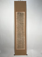 Japanese Hanging Scroll Kakejiku Vtg Calligraphy Tanka Poem Bokusui Black KJ178