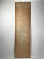 Japanese Hanging Scroll Kakejiku Vtg Fierce Tiger Orange Black Mountain Ink KJ90