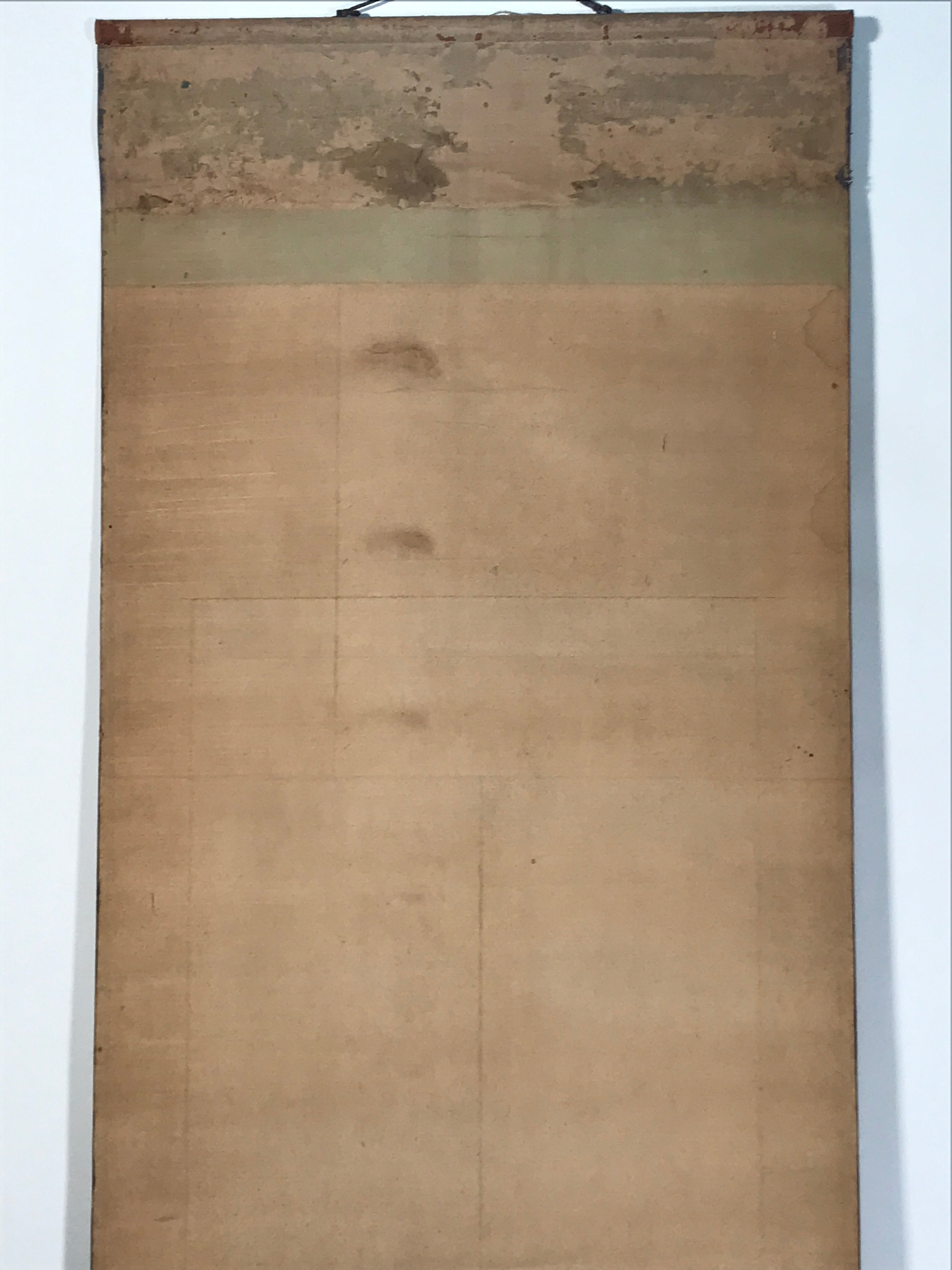 Japanese Hanging Scroll Kakejiku Vtg Landscape Mountain Rising Sun Color KJ171