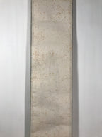 Japanese Hanging Scroll Kakejiku Vtg Mountain Tree Houses Cranes Color KJ128