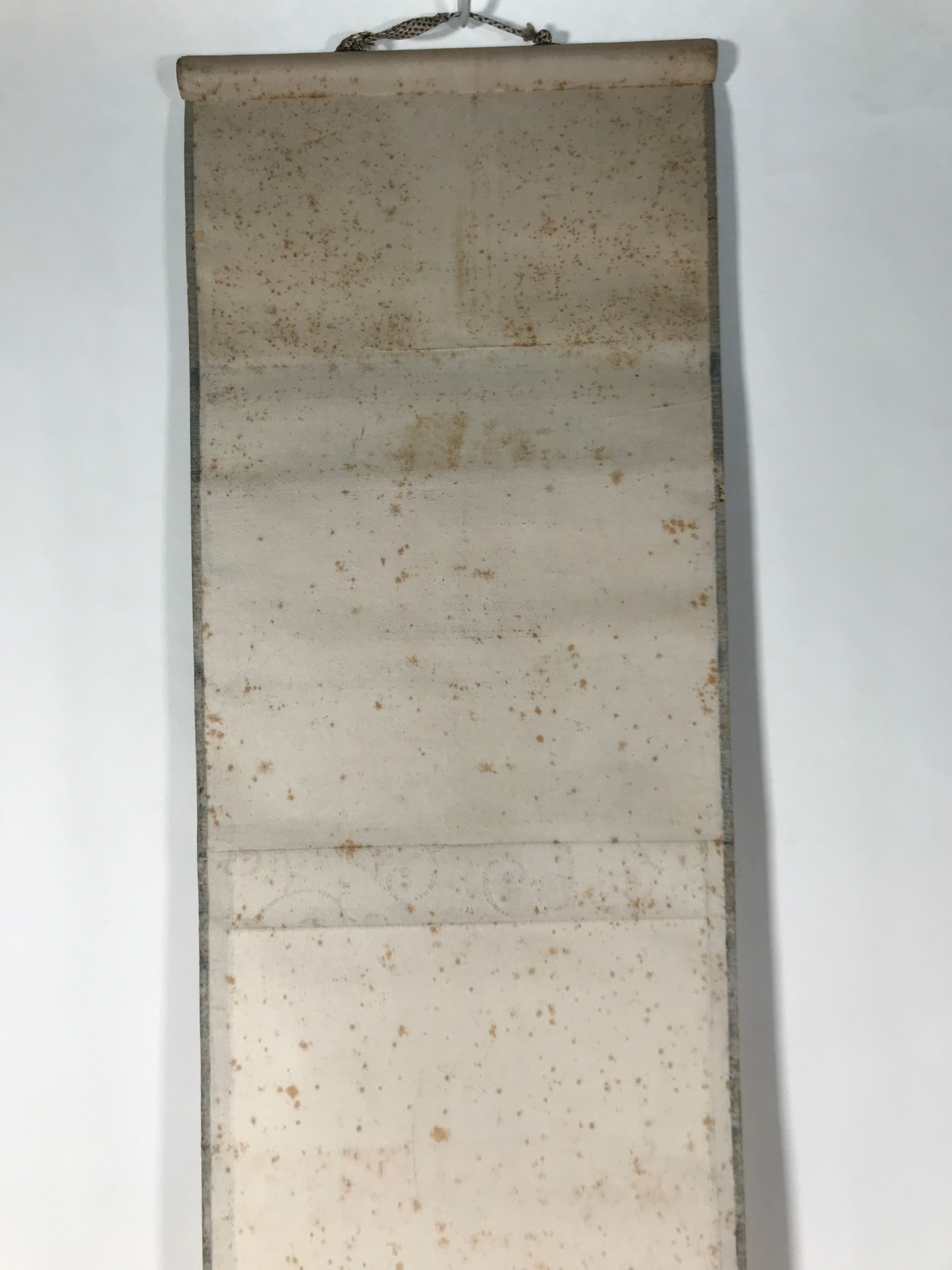 Japanese Hanging Scroll Kakejiku Vtg Pine Tree Flying Cranes Bird Color KJ129
