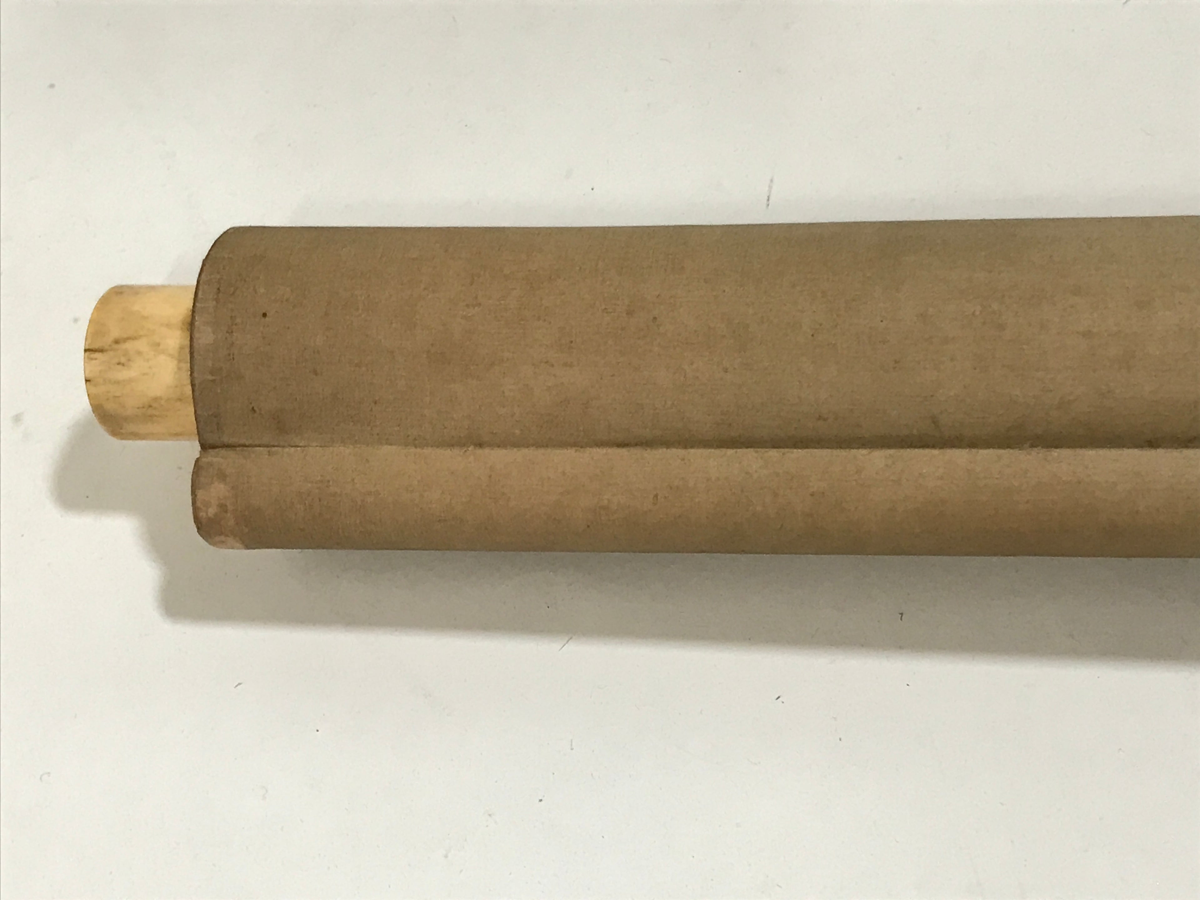 Japanese Hanging Scroll Kakejiku Vtg Plum Blossom Sparrow Bird Color Ink KJ97
