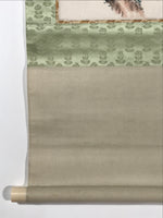 Japanese Hanging Scroll Kakejiku Vtg Plum Flower Bird Swallow Spring Color KJ122