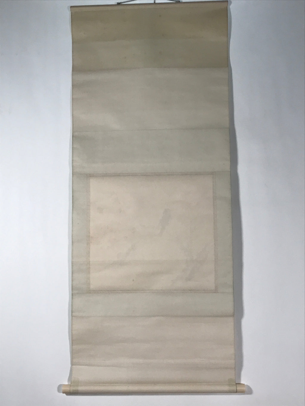Japanese Hanging Scroll Kakejiku Vtg Plum Flower Bird Swallow Spring Color KJ122