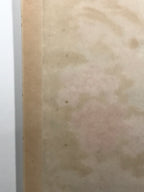 Japanese Hanging Scroll Kakejiku Vtg Plum Peony Flowers Bird Kacho Color KJ78