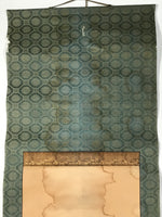 Japanese Hanging Scroll Kakejiku Vtg Pomegranate Ripe Fruit Color Ink Red KJ95