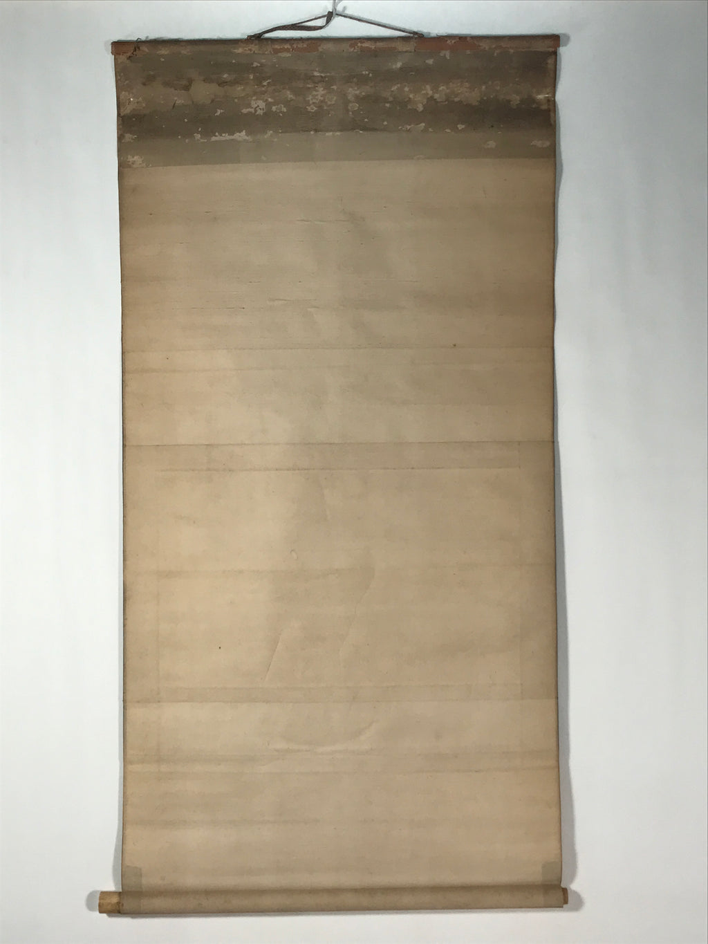 Japanese Hanging Scroll Kakejiku Vtg Rising Sun Flying Crane Tsuru Color KJ112