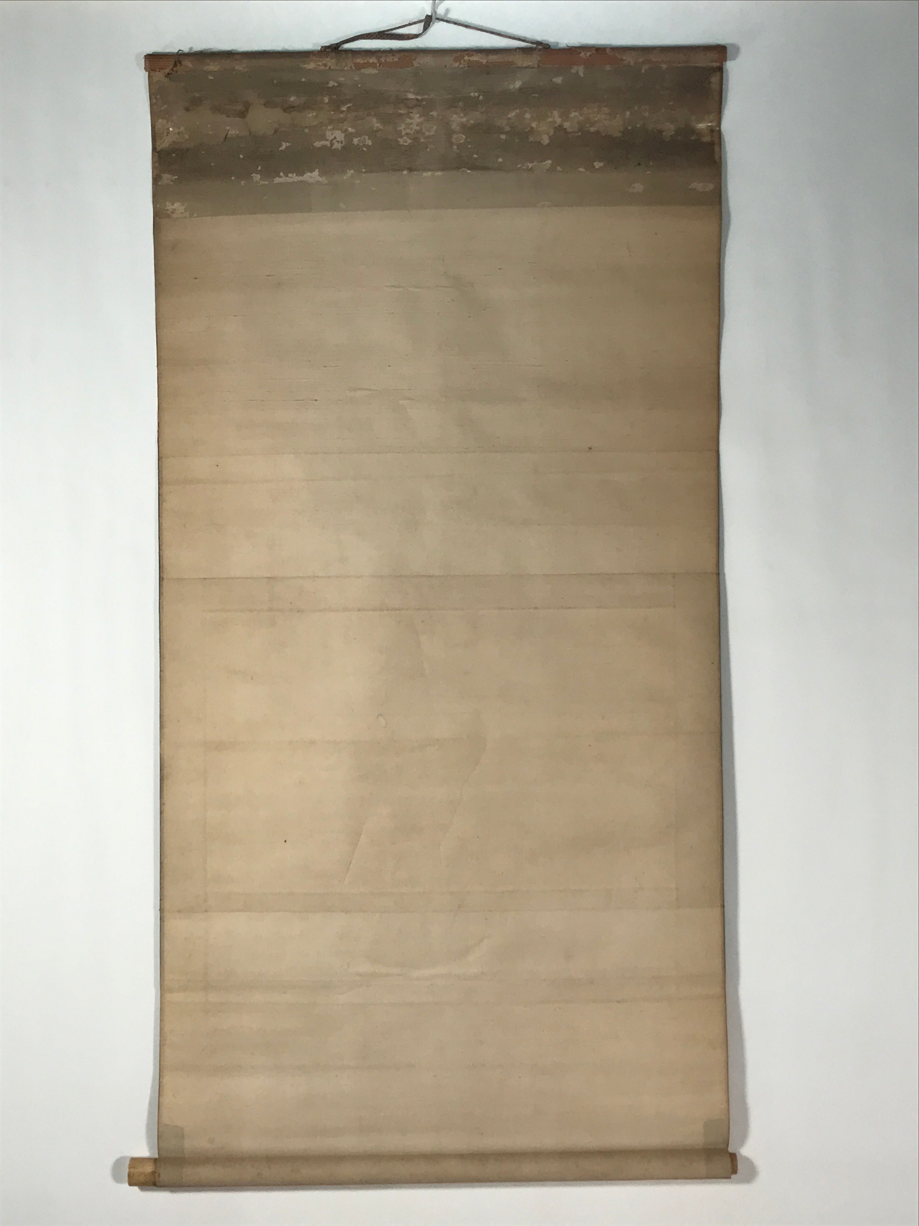 Japanese Hanging Scroll Kakejiku Vtg Rising Sun Flying Crane Tsuru Color KJ112