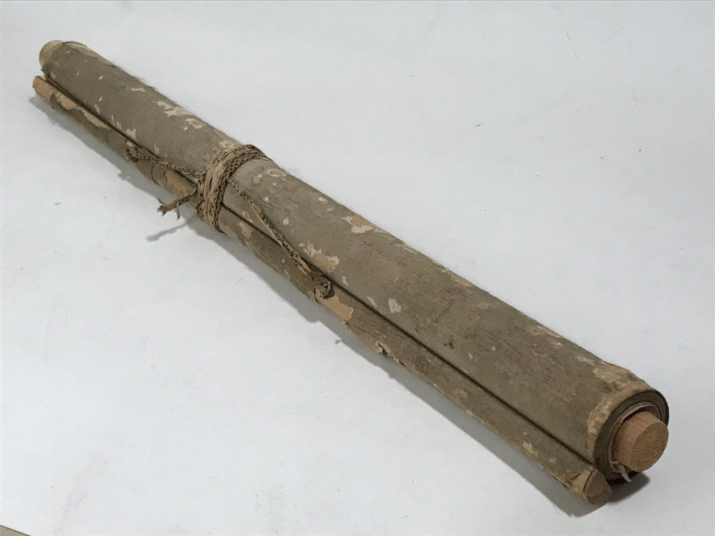 Japanese Hanging Scroll Kakejiku Vtg Rising Sun Flying Crane Tsuru Color KJ112