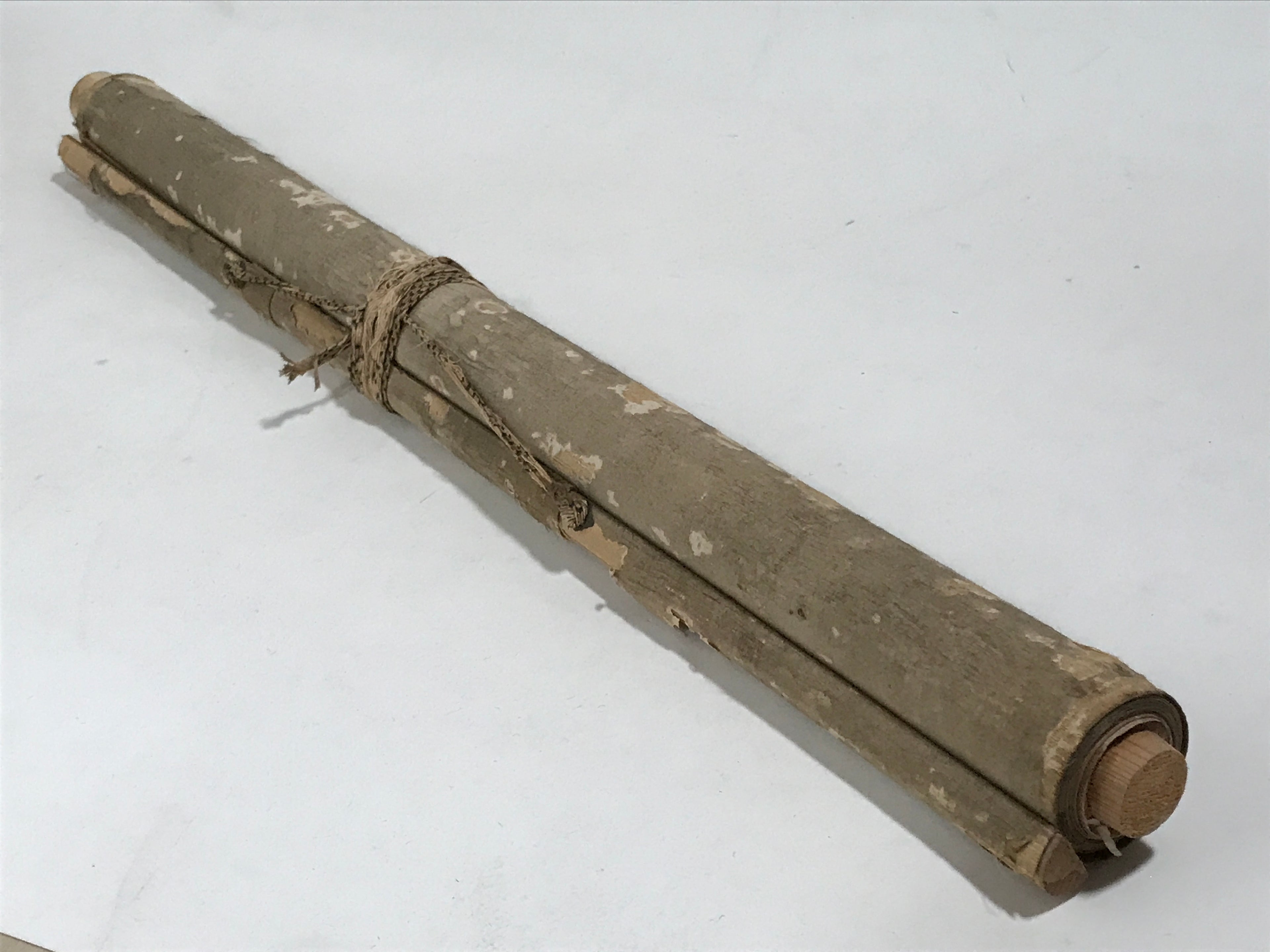 Japanese Hanging Scroll Kakejiku Vtg Rising Sun Flying Crane Tsuru Color KJ112