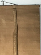 Japanese Hanging Scroll Kakejiku Vtg Rising Sun Flying Crane Tsuru Color KJ112