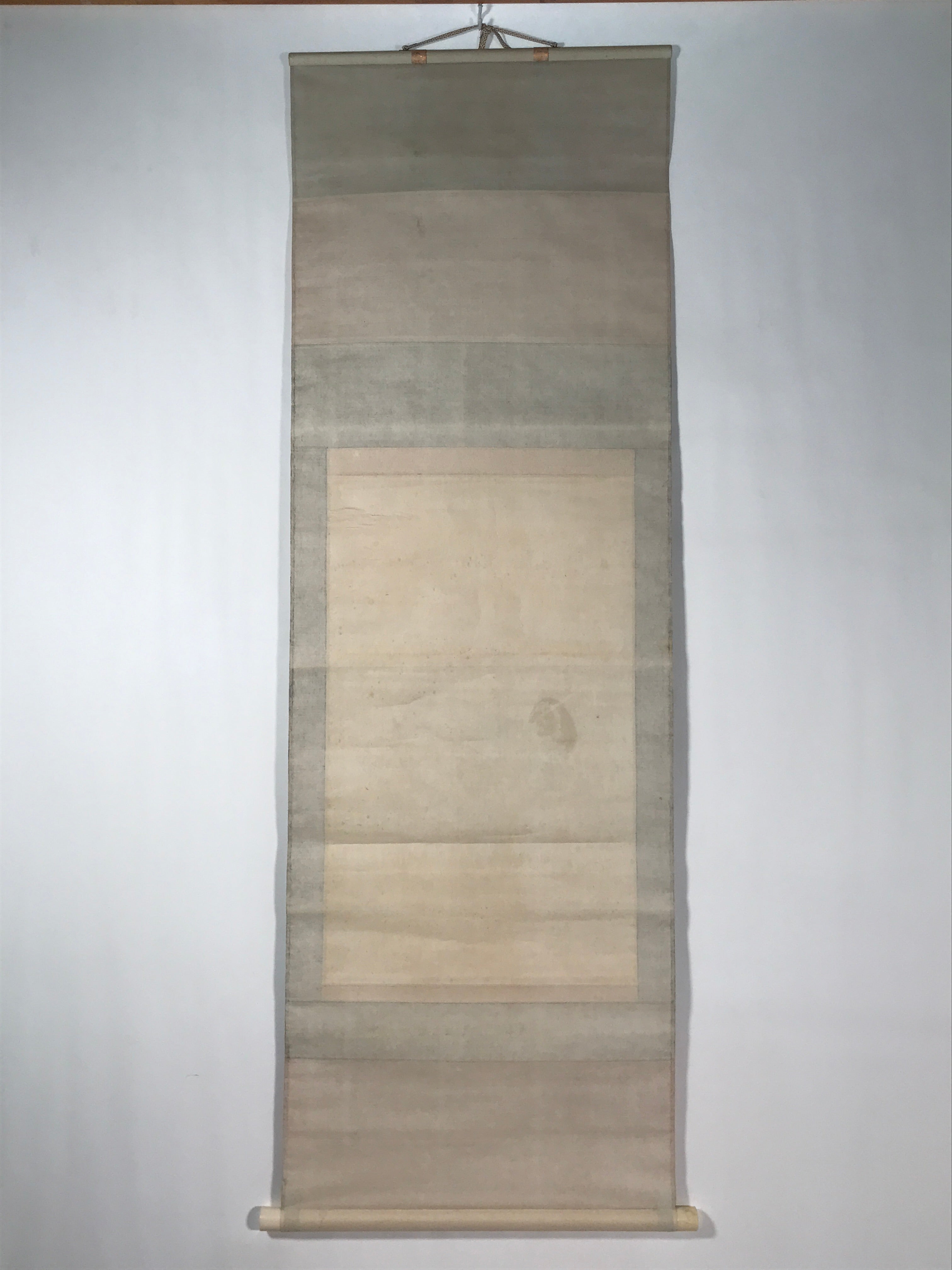 Japanese Hanging Scroll Kakejiku Vtg River Ducks Birds Nature Color KJ123