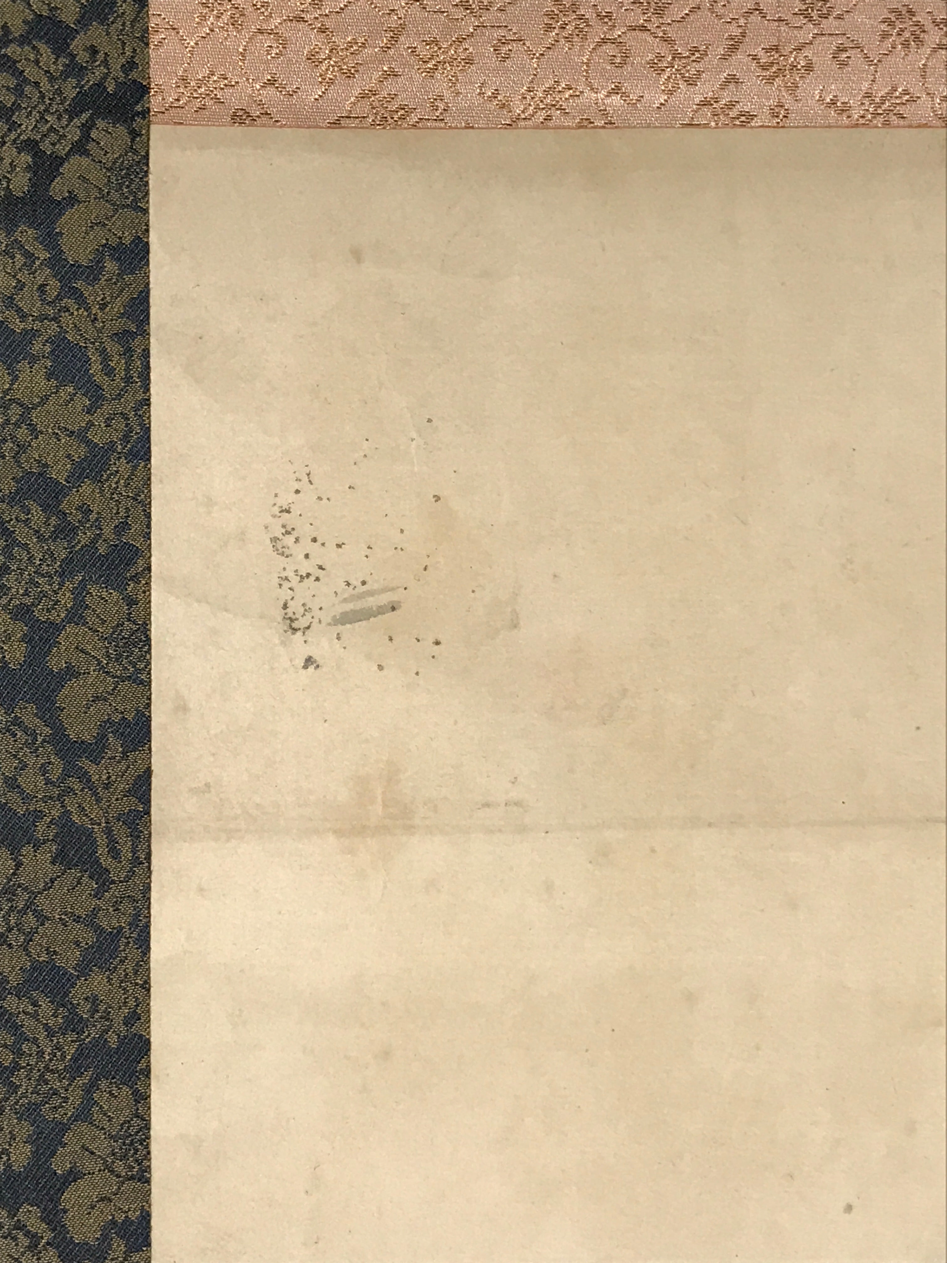 Japanese Hanging Scroll Kakejiku Vtg River Ducks Birds Nature Color KJ123