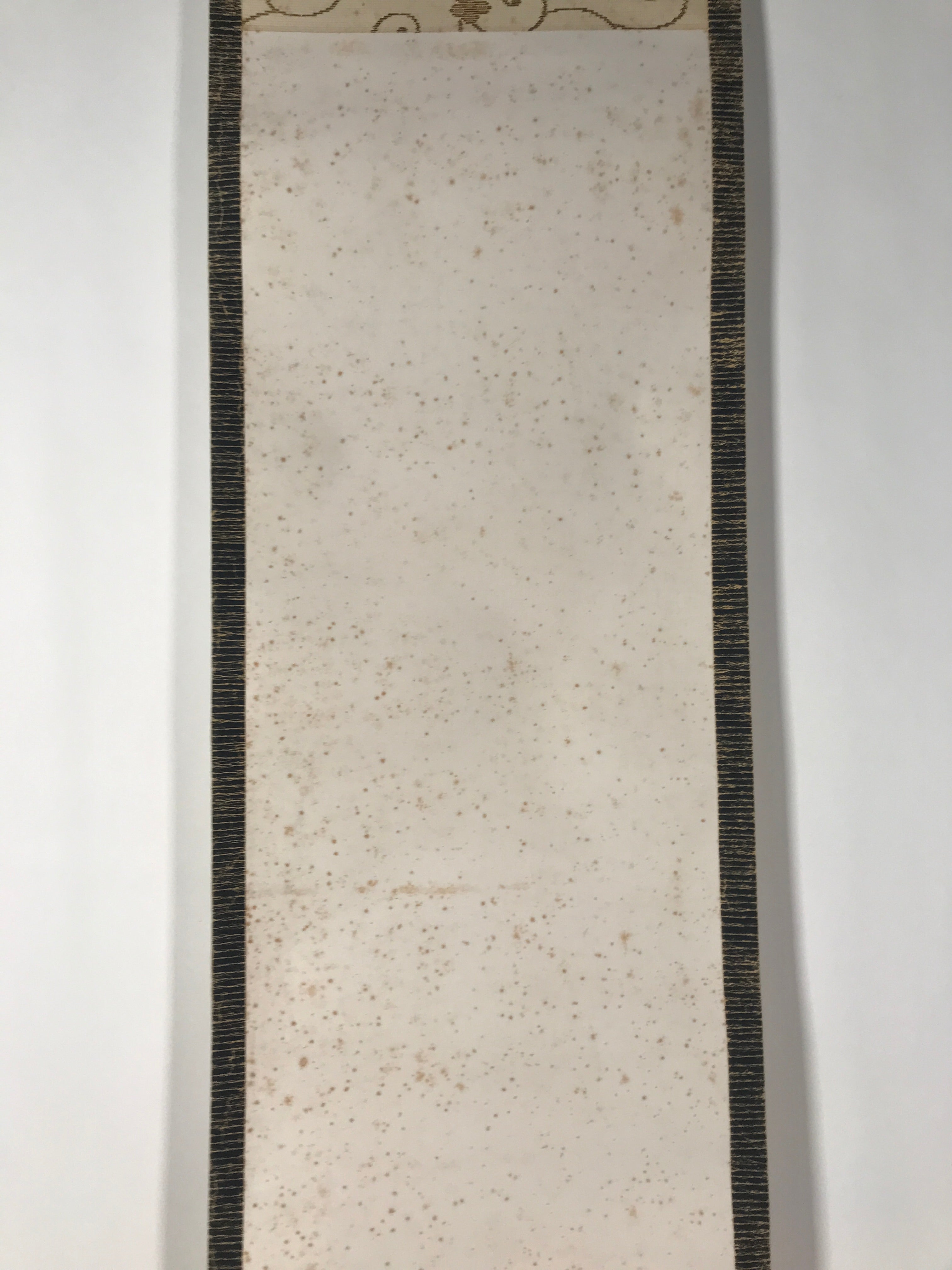Japanese Hanging Scroll Kakejiku Vtg Su Wu Old Man Portrait Goat Color KJ127