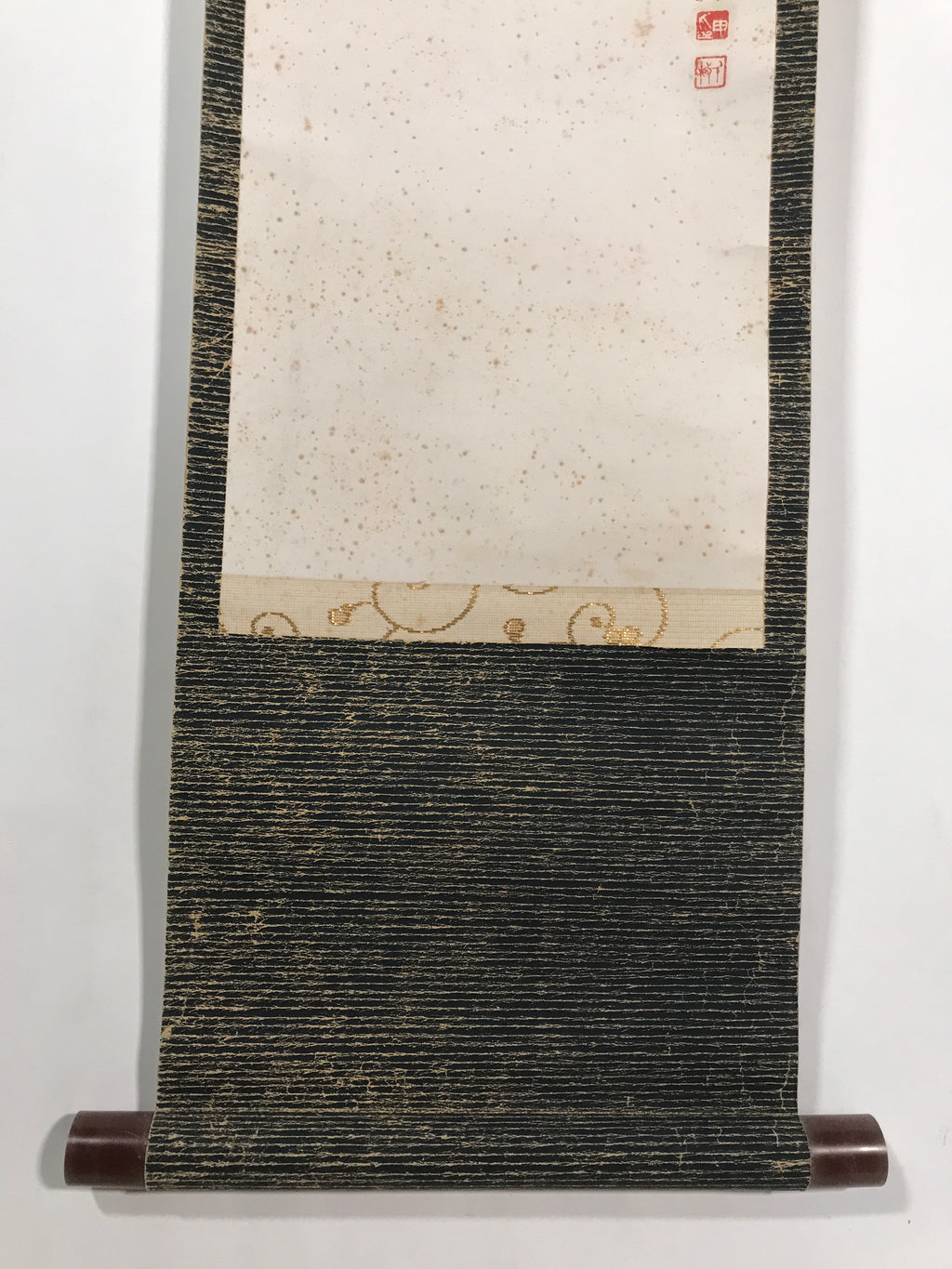 Japanese Hanging Scroll Kakejiku Vtg Su Wu Old Man Portrait Goat Color KJ127
