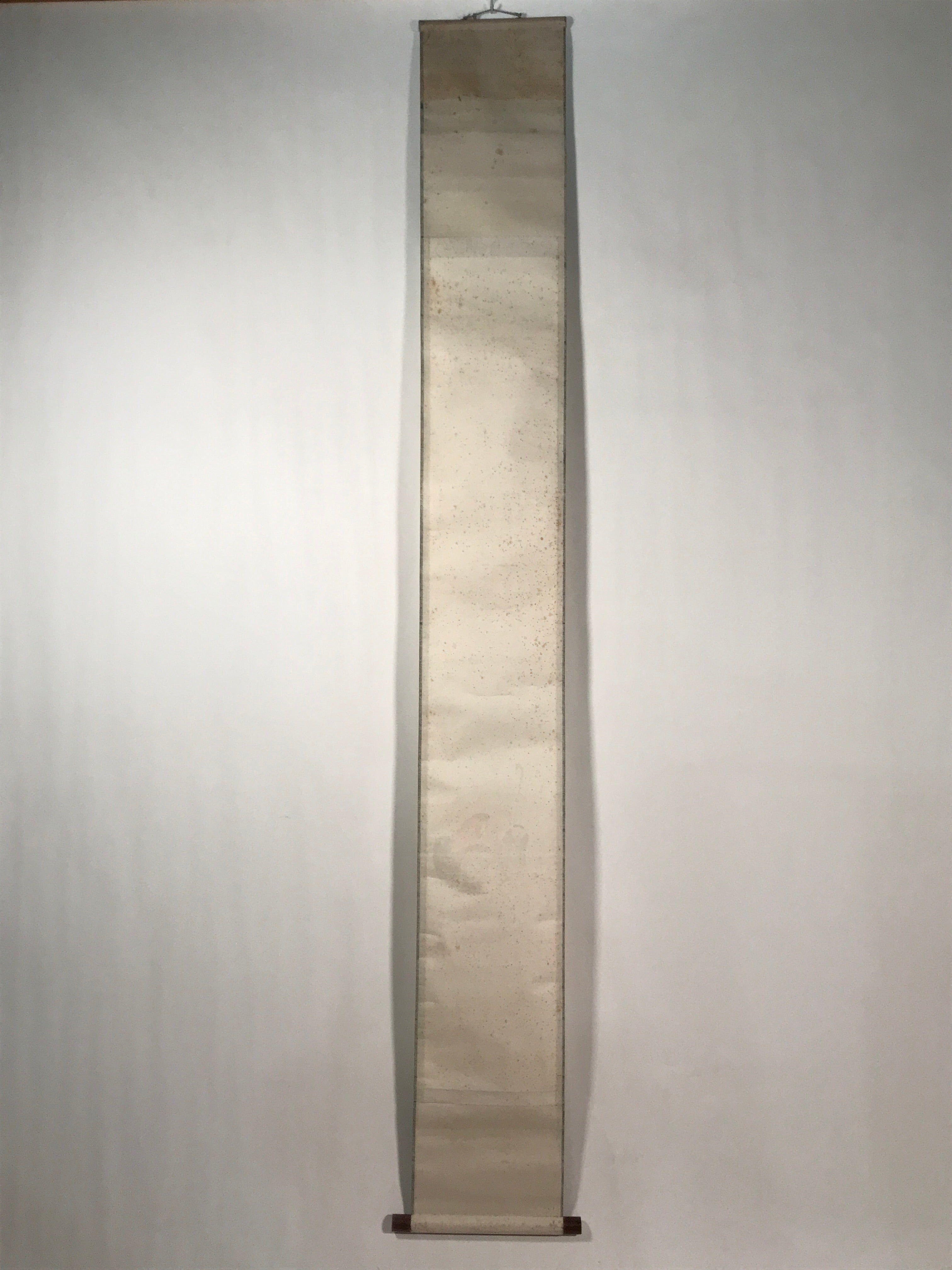 Japanese Hanging Scroll Kakejiku Vtg Su Wu Old Man Portrait Goat Color KJ127