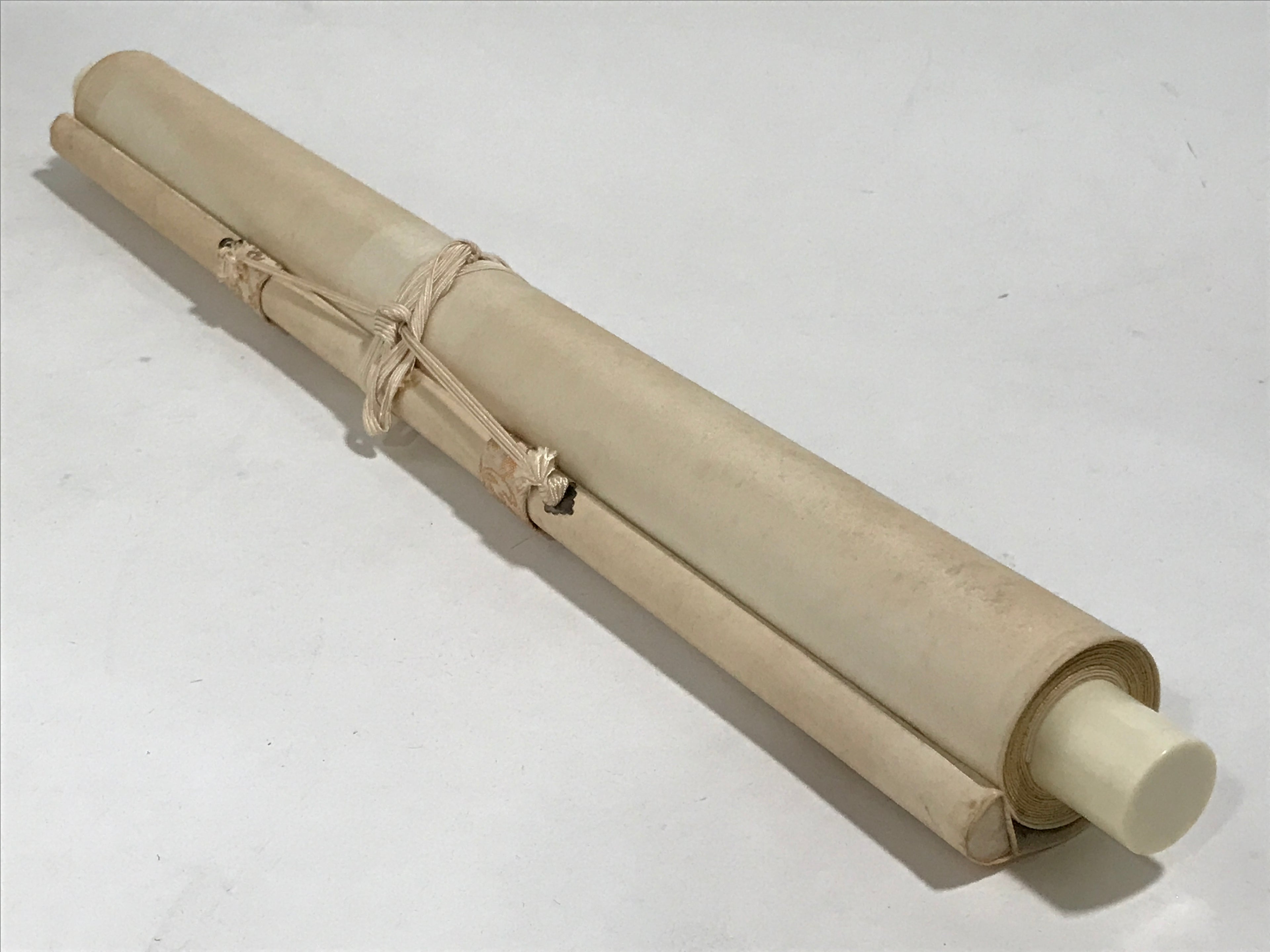 Japanese Hanging Scroll Kakejiku Vtg Takasago Elderly Couple Crane Pine KJ98