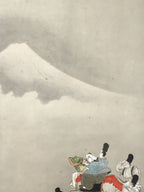 Japanese Hanging Scroll Kakejiku Vtg Tales Of Ise Mount Fuji Ogata Korin KJ101