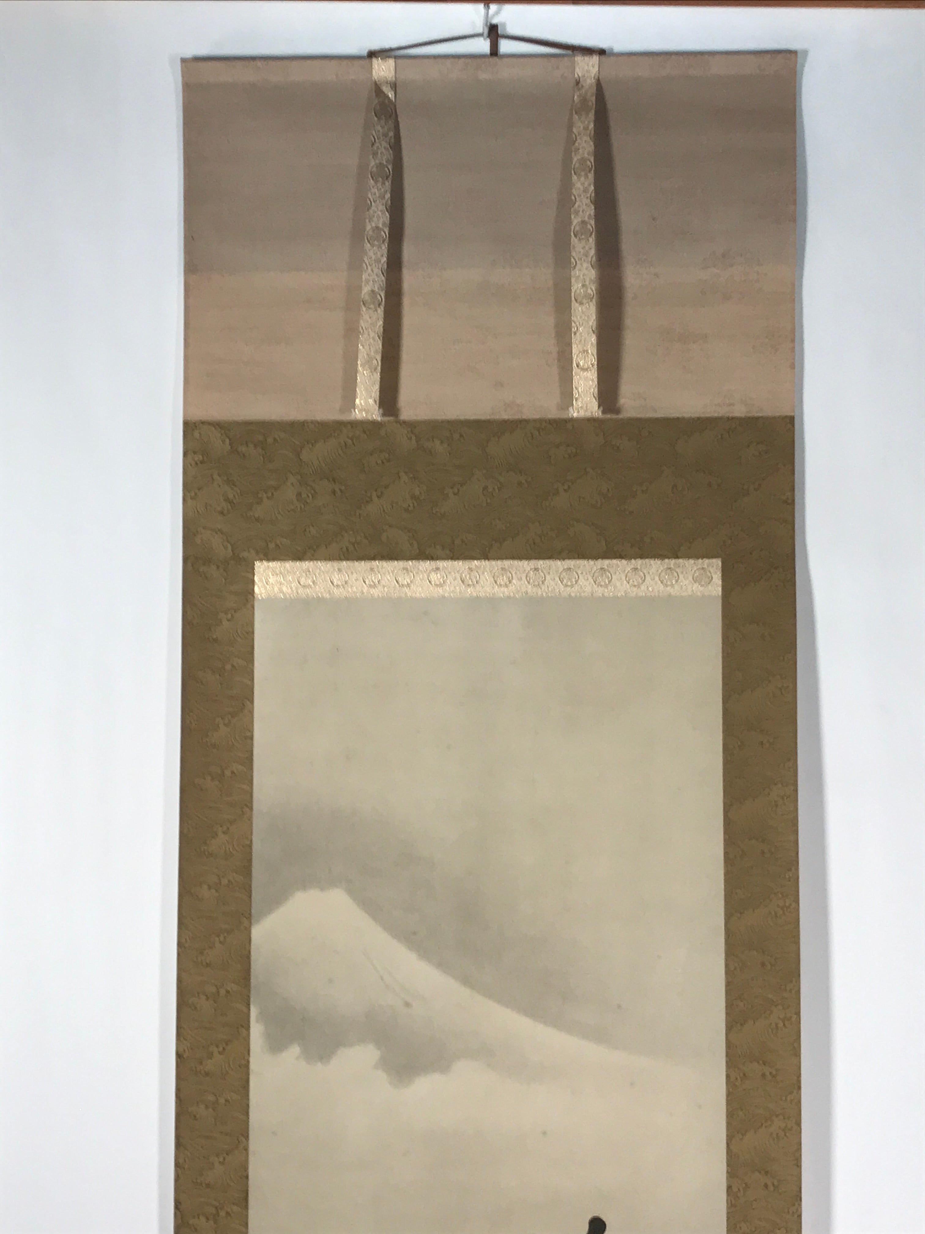 Japanese Hanging Scroll Kakejiku Vtg Tales Of Ise Mount Fuji Ogata Korin KJ101