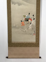 Japanese Hanging Scroll Kakejiku Vtg Tales Of Ise Mount Fuji Ogata Korin KJ101