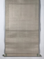 Japanese Hanging Scroll Kakejiku Vtg Trees Rock Boat Landscape Color Green KJ108