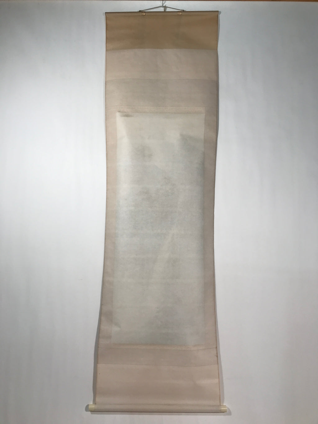 Japanese Hanging Scroll Kakejiku Vtg Waterfall Mountain Tree Sansui Black KJ114