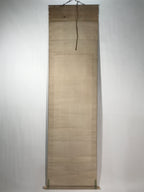 Japanese Hanging Scroll Kakejiku Vtg Waterfall Mountain Tree Sansui Black KJ118