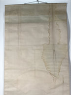 Japanese Hanging Scroll Kakejiku Vtg Waves Rising Sun Fan Shape Color KJ124