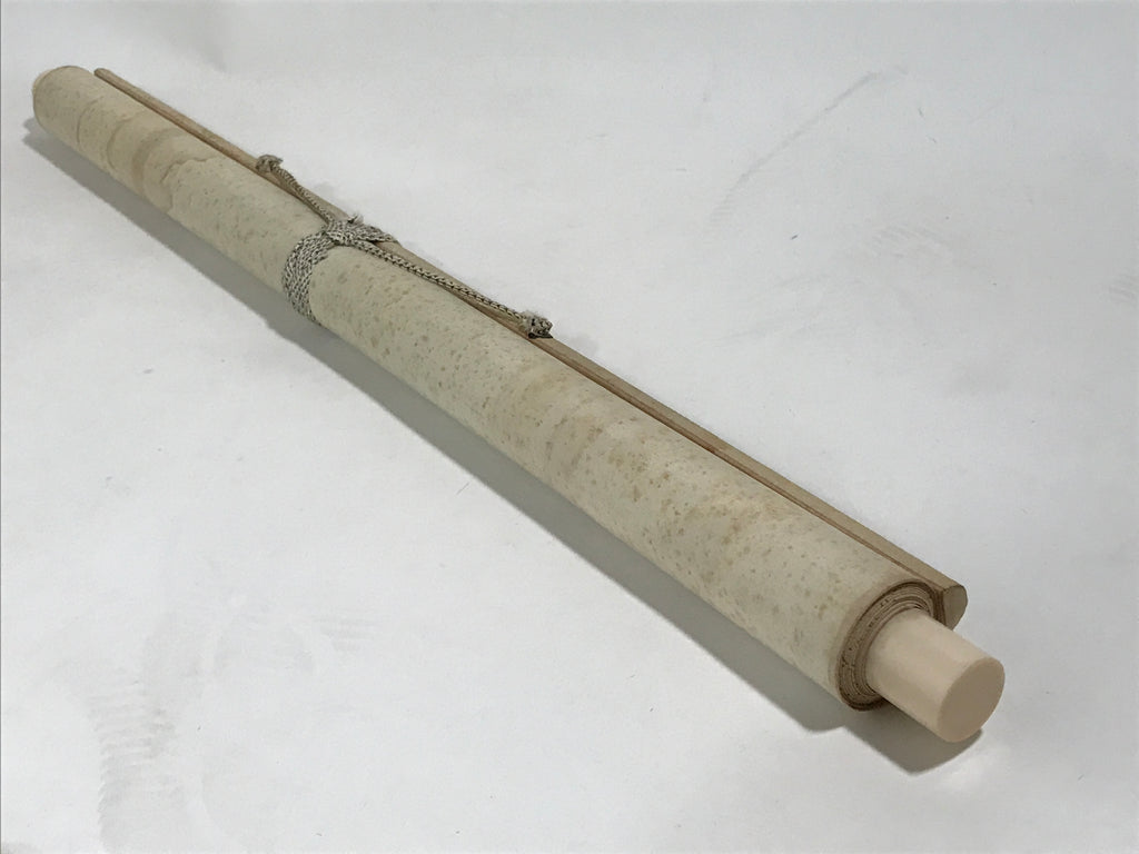 Japanese Hanging Scroll Kakejiku Vtg Waves Rising Sun Fan Shape Color KJ124