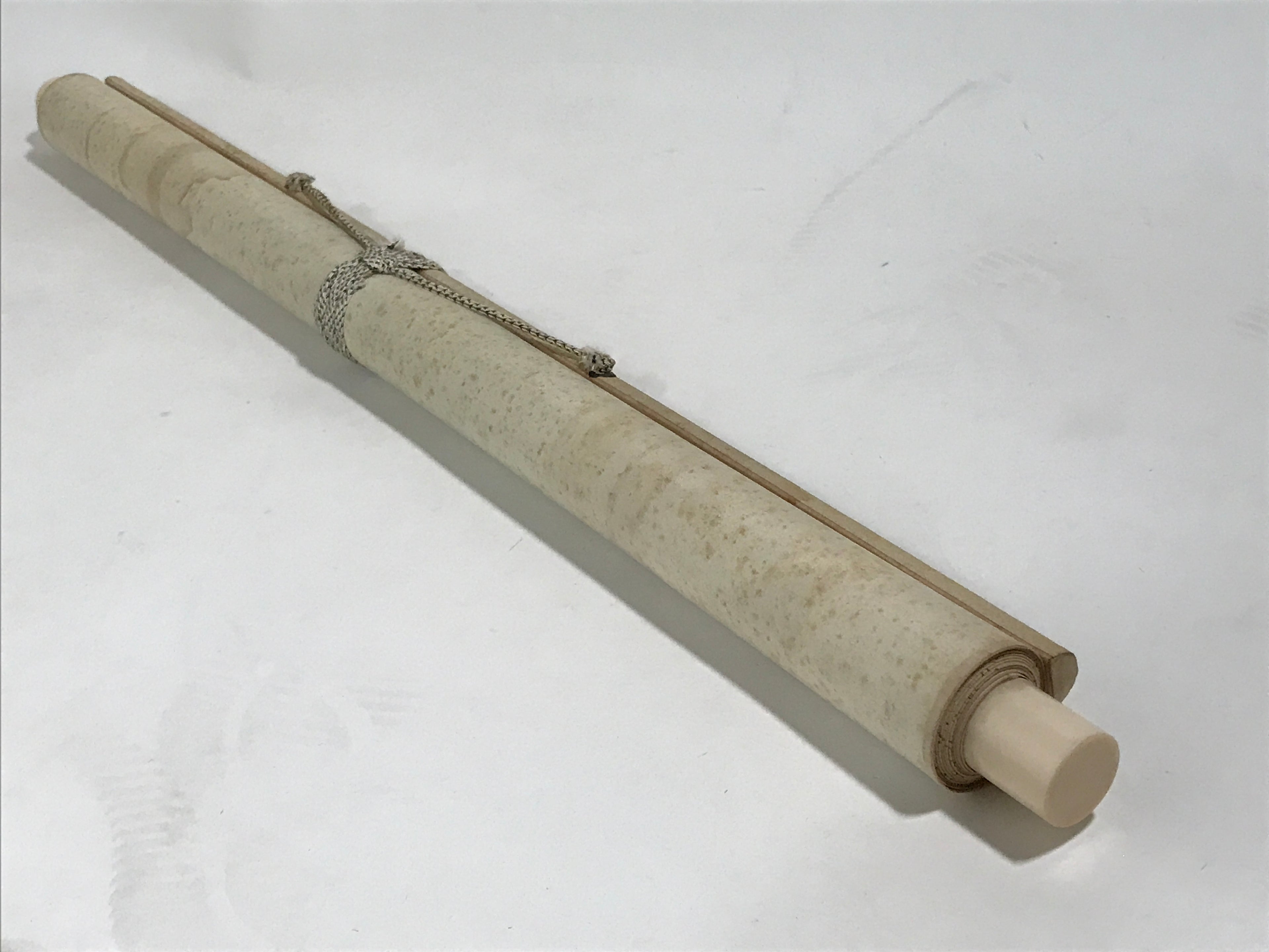 Japanese Hanging Scroll Kakejiku Vtg Waves Rising Sun Fan Shape Color KJ124