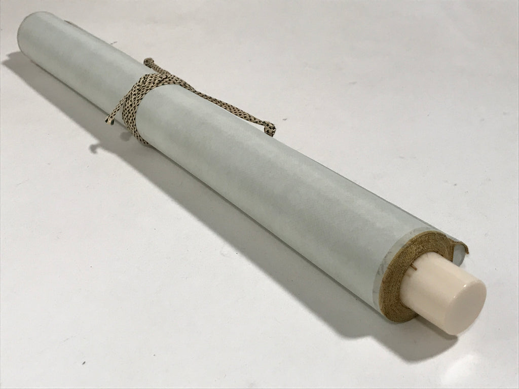 Japanese Hanging Scroll Kakejiku Vtg Zen Calligraphy 5 Characters Black KJ175