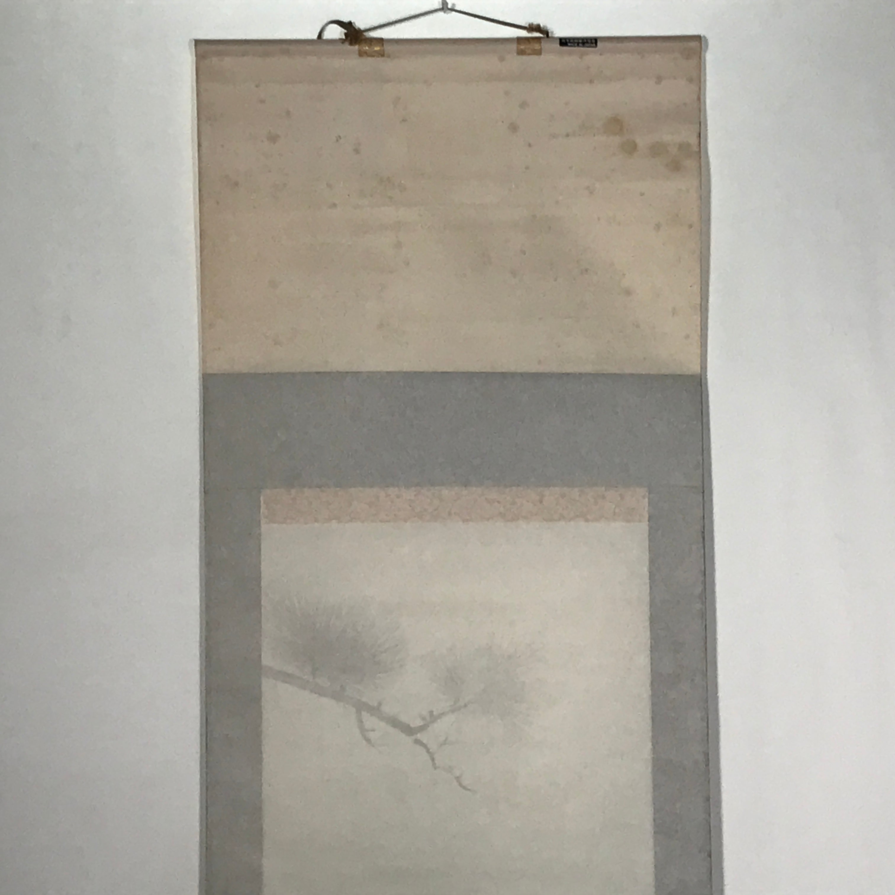 Japanese Hanging Scroll Koi Carps Swimming Red Black Kakejiku Color KJ11