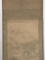 Japanese Hanging Scroll Landscape Mountains Sansui Kakejiku Black White KJ18