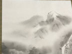 Japanese Hanging Scroll Landscape Mountains Sansui Kakejiku Black White KJ18