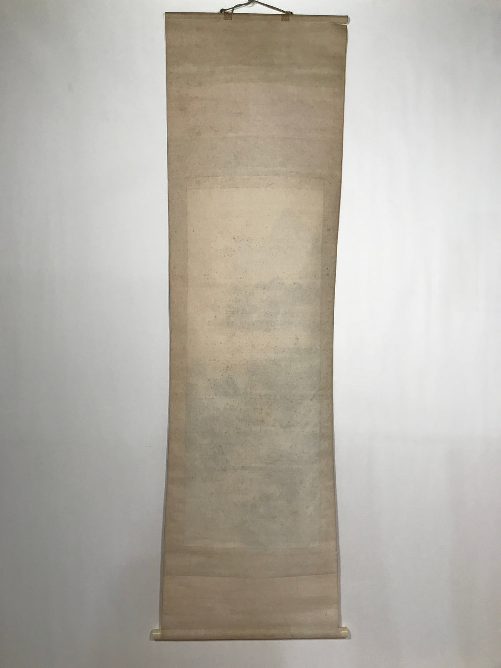 Japanese Hanging Scroll Landscape Mountains Sansui Kakejiku Black White KJ21